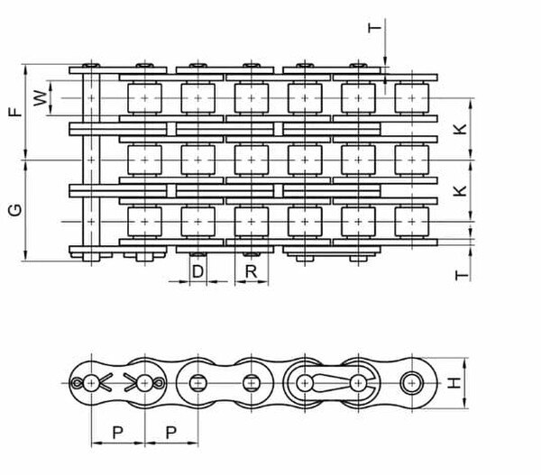 35-3R X 10 FT - ANSI 35 CARBON STEEL ROLLER CHAIN