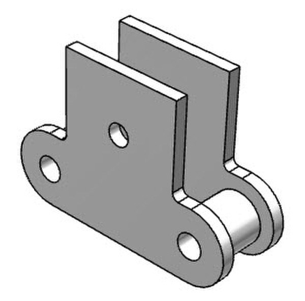 C2060 HEAVY STAINLESS QUEST SK-1 ROLLER LINK SOLID ROLLER